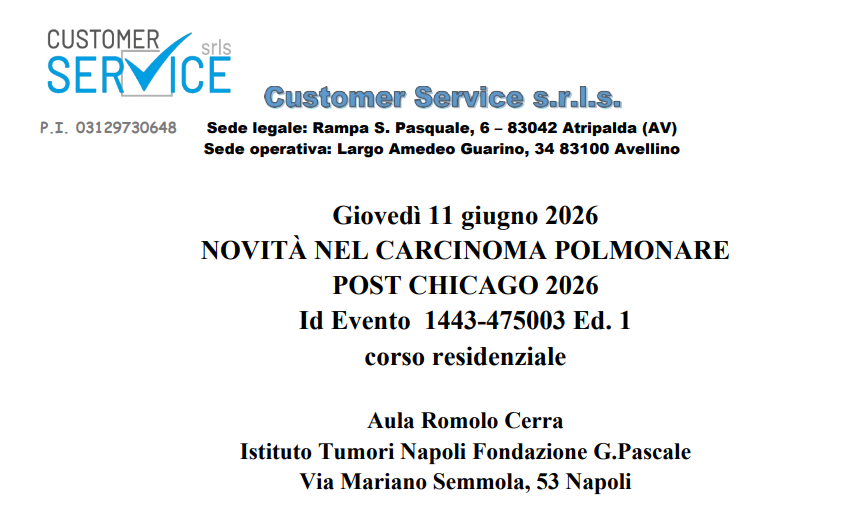 Novità nel carcinoma polmonare post Chicago 2026